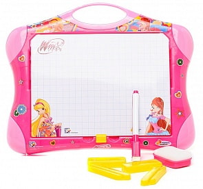 Двусторонняя магнитная доска Winx (Играем вместе, HM1115A-RWsim)