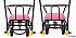 Снегомобиль Snow Galaxy Black Auto, розовые рейки на больших мягких колесах   - миниатюра №11