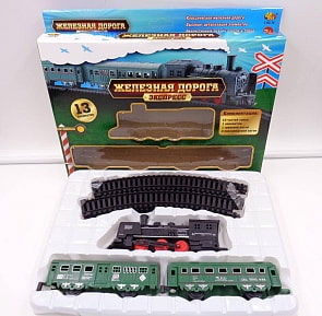 Железная дорога, 13 предметов в наборе (ABtoys, C-00170)