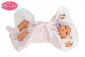 Интерактивная кукла Берта в розовом, озвученная, 52 см. (Antonio Juan Munecas, 1950P)