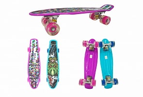 Скейт Navigator, полиуретановые колеса, свет (Navigator, Т14786)