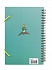 Блокнот - Маленький Принц, на резинке с кольцами, формат А5, зеленый  - миниатюра №1