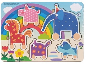 Пазлы - Деревяшки, цветные (Деревяшки, 20WPZ04)