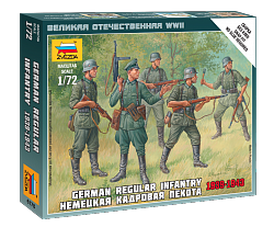 Модель сборная - Немецкая кадровая пехота (Звезда, 6178з) - миниатюра