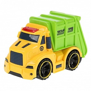 Мусоровоз инерционный, 19 см, свет и звук (Технопарк, A6633-3R)