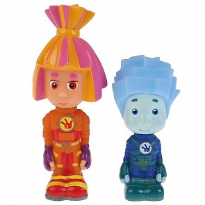 Игрушка пластизоль для ванны Фиксики Симка и Нолик (Капитошка, LXSTB56-57-FIX)