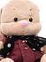 Зайка Лин в розовом пальто со стильным шарфом, 25 см  - миниатюра №5