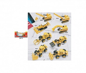 Строительная техника, 8 видов (Yat Ming, 9601-8)