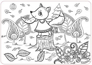 Коврик-раскраска маленький - Лисичка (ЯиГрушка, 59889)
