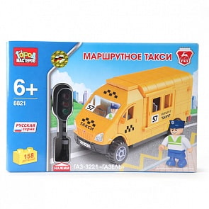 Конструктор Город Мастеров “Маршрутное такси”, 158 деталей (Город Мастеров, BB-8821-RLsim)