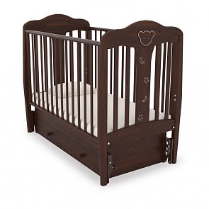 Кровать детская Гандылян К-2006- 2м Мишель маятник универсальный, орех (Gandylyan, GAN-К 2006-2м_орех)