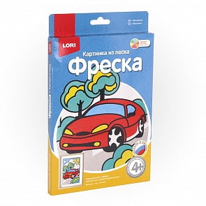Картина из песка Фреска Машинка (Lori, Пз-Ф-003)