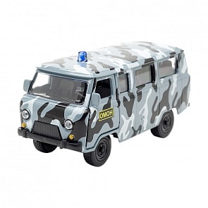 Машина металлическая инерционная - Уаз 39625 – ОМОН (Технопарк, X600-H09022-Rsim)