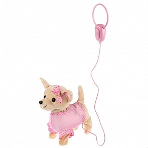 Интерактивный щенок Долли на пульте-поводке, 5 функций, ходит, поет, 23 см (My friends, JX-14135A)