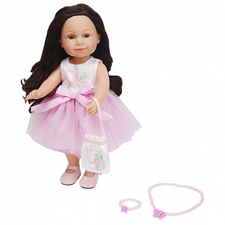 Кукла в розовом платье 40 см с аксессуарами 