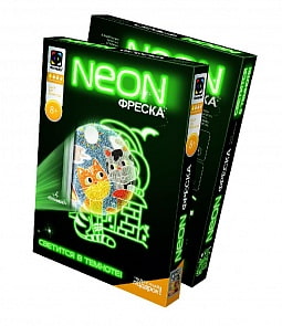 Фреска Неон - Кто выше, светится в темноте (Фантазёр, 430004ФН)