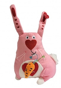 Мягкая игрушка - Зайка люблю, 20 см. (Gulliver, 51-PT003DM)