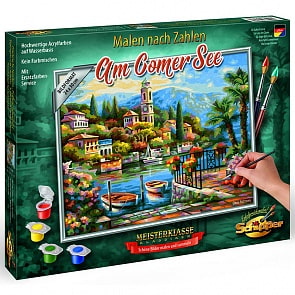 Картина для раскрашивания по номерам - На озере Комо, 24 х 30 см (Schipper, 9240798)