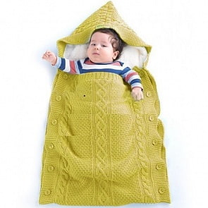 Конверт вязанный U14-07, желтый (Ups Pups, U14-07-10)