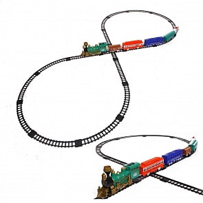 Железная дорога со световыми, звуковыми эффектами и дымом – Classic train (Yako, Y1699036) 