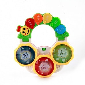 Музыкальная обучающая гусеница, 10 стихов и 6 песен, свет и звук (Умка, B1295011-Rsim)