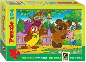 Пазл Винни Пух В гостях у Совы, 104 элементов (Step Puzzle, 82005)