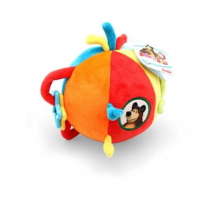 Плюшевый шар-погремушка Маша и Медведь, с Медведем (Simba, 9301234-2)