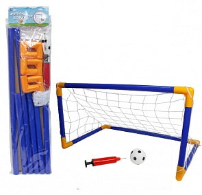 Футбольные ворота с мячом и насосом (1toy, Т59935)