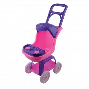 Большая коляска с ручкой, козырьком и столиком, 70 см (Terides, Т9-047)