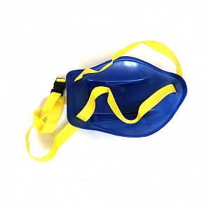 Cанки-ледянки Тяни-толкай с ручкой-ремнем, привязываются к ребенку, L-33 темно-синие (RT, 7593)