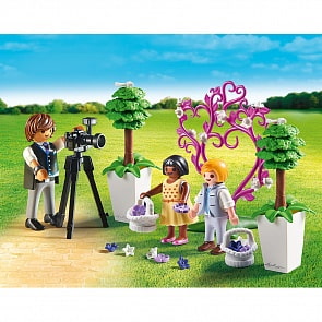 Игровой набор – Фотограф и дети с цветами (Playmobil, 9230pm)