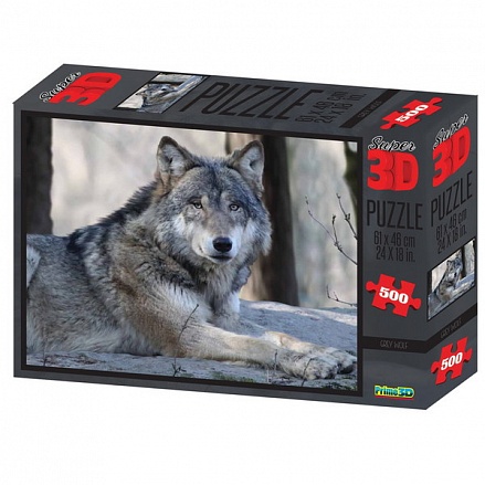 Пазл 3D 500 - Волк 