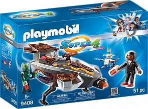 Игровой набор из серии Супер4: Скайджет пришельца Сикрониана с Джином (Playmobil, 9408pm)
