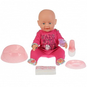 Интерактивная кукла, пьет и писает, с аксессуарами, 43 см (B1672026)