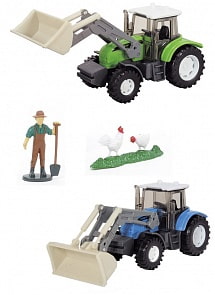 Игровой набор - Трактор с фигуркой, 13 см (Dickie, 3341007)