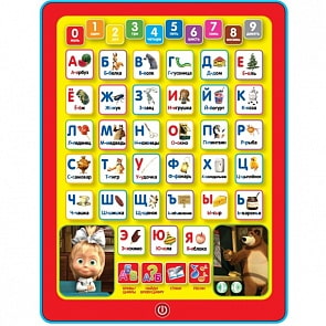 Сенсорный планшет – Азбука. Маша и Медведь (Умка, HX1598-MABsim)