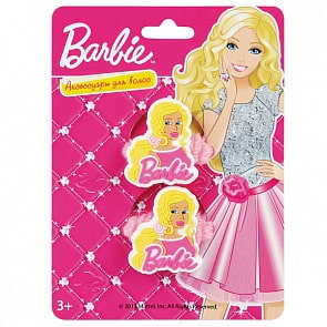 Набор из 2-х резинок для волос Барби (Играем вместе, WR-BB-02sim)