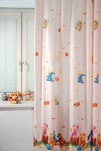 Портьера детская - Малыш Винни, персиковый (ТАС, GS0027)