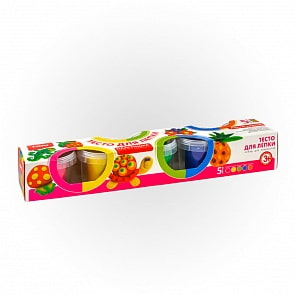 Тесто для лепки набор № 9, 5 цветов (Лори, Тдл-012)