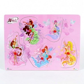 Деревянная рамка – вкладыш «Winx» (Играем вместе, DIIV-2921-Wsim)