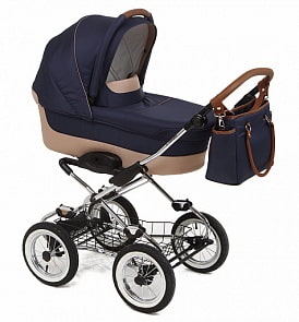 Коляска классическая Navington Caravel - Crete, диаметр колес 30 см (Navington, W-WDZ02-00634)