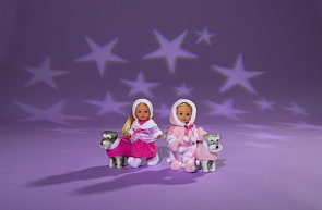 Кукла Еви на зимней прогулке с собачкой (Simba, 5735996)