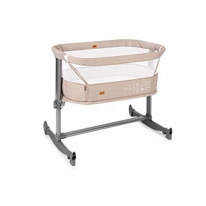 Детская приставная кроватка Nuovita Accanto Vicino Khaki Lino/Хаки лён (Nuovita, NUO-P10_919)