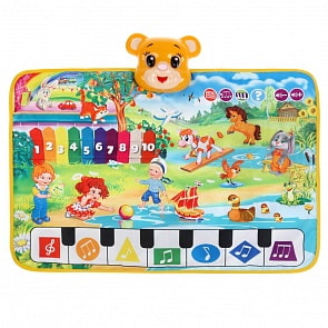 Развивающий шуршащий коврик А. Барто, 70 х 50 см, со светом (Умка, YQ2937-R)