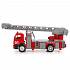 Пожарная машина с аксессуарами, 15 см, металлическая  - миниатюра №1