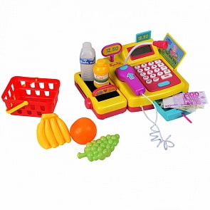 Касса ТМ Peppa Pig с настоящим калькулятором, свет и звук (Росмэн, 33548)