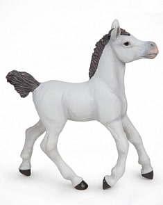 Фигурка - Жеребенок белой арабской лошади (Papo, 51538)