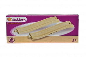 Набор восходящих элементов деревянной железной дороги, 20,5 см, 4 детали (Eichhorn, 100001414)