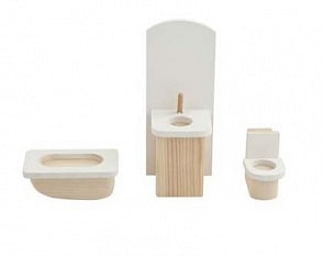 Набор мебели для мини-кукол – Ванная комната (Paremo, PDA517-01)