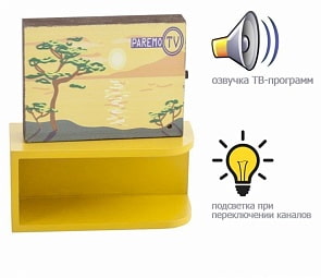 Интерактивная мебель для Барби - Телевизор с тумбой, свет, звук (Paremo, PDA417-07)